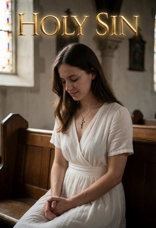 Aventure « Holy Sin » : Margaret, dévote et curieuse, dans une église ; l’objectif est écrit, à toi de l’atteindre